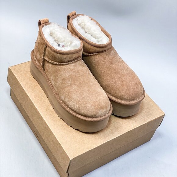UGG Wmns Classic Ultra Mini Platform Boot Chestnut - Picture 6 of 6